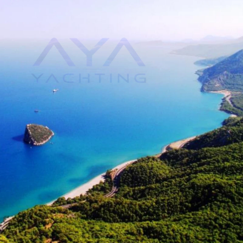 Waterfall and Island